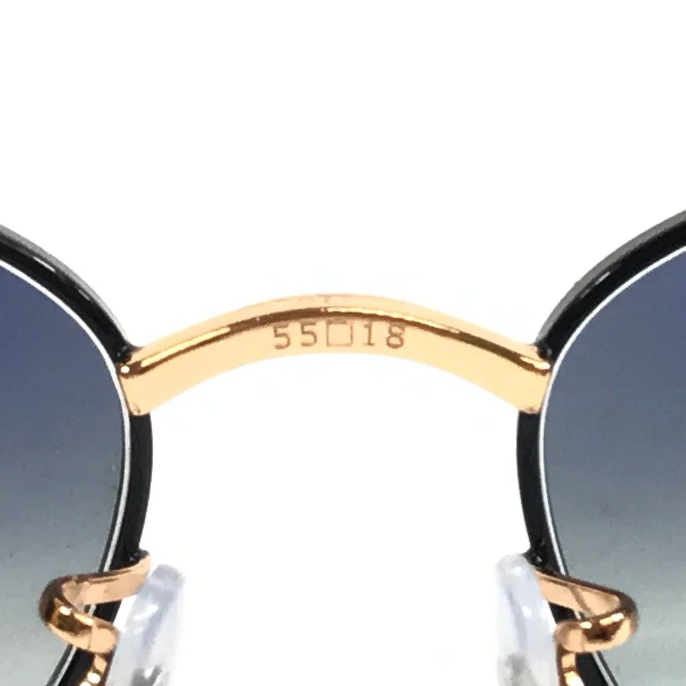 Ray-Ban Sunglasses RB3749 9272/3F Arista Gold Oval Frame w/ Gradient Blue Lenses